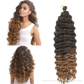 Blonde Pink Grey Synthetic Hair Extensions For Russian Blondes Women Deep Twist Braiding Hair Deep Wave Crochet Braids